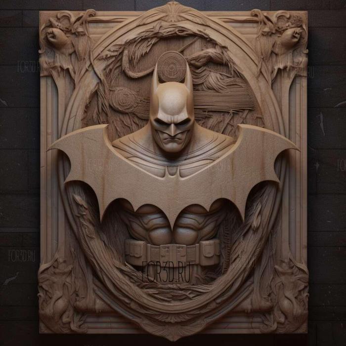 Batman Returns 2 stl model for CNC
